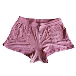 Athletic Works Pink/White Drawstring Womens Shorts